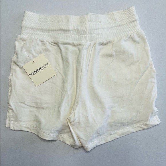 The Sweatshirt Project Women's Ivory Shorts with Pockets - Picture 2 of 3